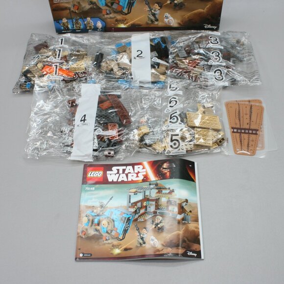 LEGO 75148 Star Wars Encounter on Jakku Set Force Awakens BB-8 Rey 530 OPEN BOX - Picture 2 of 10